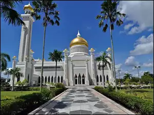 Aleja, Begawan, Bandar, Brunei, Palmy, Seri, Meczet