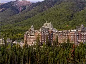 Góry, Świerki, Fairmont Banff Springs, Hotel