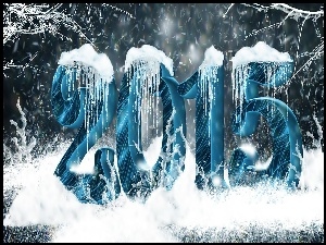 Nowy Rok, Sople, 2015, Śnieg