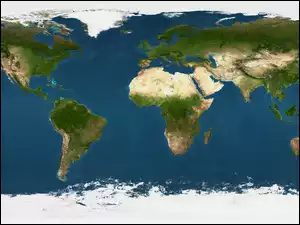 Mapa Świata, Kontynenty