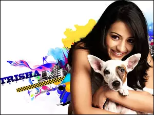 Pies, Kobieta, Bollywood, Aktorka, Trisha Krishnan