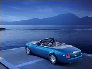 Samochód, Rolls-Royce, Woda, Góry