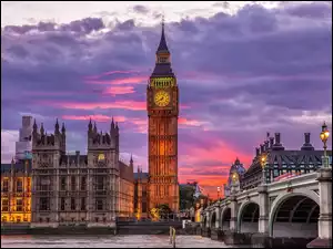 Pałac Westminster, Wielka Brytania, Anglia, Londyn, Big Ben