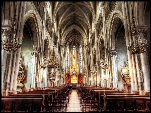 Katedra, Wnętrze, Ołtarz, Ławki