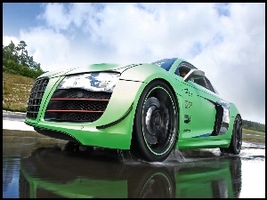 Zielone, R8, Auto, Audi