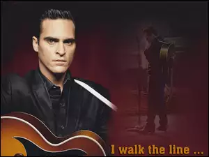 gitara, Joaquin Phoenix, czarny strój