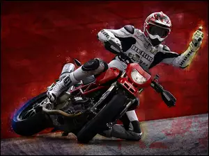 Pasja, Motocykl, Motocyklista, Ducati, Motor