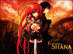 miecz, Shakugan No Shana, czerwone włosy
