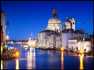 Kanał Canal Grande, Włochy, Katedra, Wenecja, Bazylika św. Marka