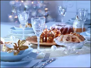 Świąteczny, Ciasteczka, Stół, Ciasto
