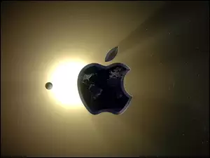Planeta, Logo, Kosmos, Apple, Słońce
