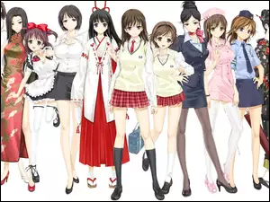 Grafika 2D, Dziewczyny, Manga, Azjatki, Anime