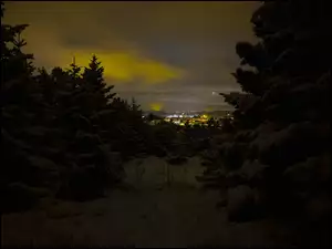 Zima, Panorama miasta