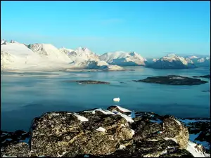 Góry, Grenlandia, Morze, Skały