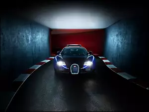 Bugatti, Tunel, Veyron, Światła