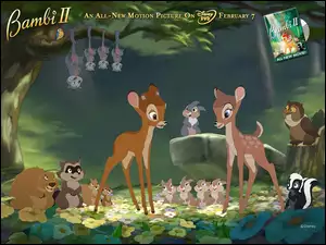 Bambi 2, zwierzęta, leśne