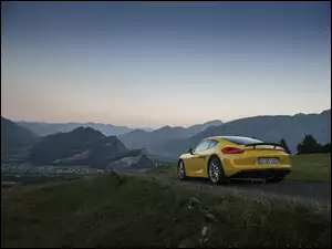 Porsche, Góry, Carrera, Żółta