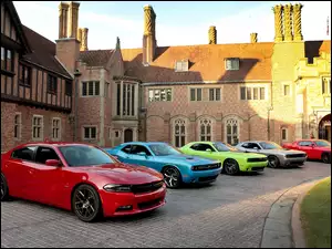 Samochody, Domy, Dodge, Challenger