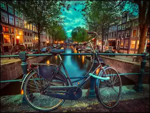 Rower, Holandia, Domy, Amsterdam