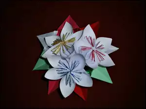 Kwiaty, Origami, Kolorowe