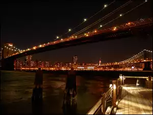 Nowy Jork, Most, Miasto, Nocą