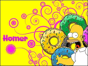 ciasteczka, Homer, Simpson