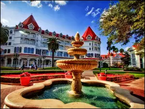 Hotel Disney Grand Floridian, USA, Ogród, Fontanna