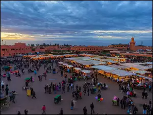 Maroko, Ludzie, Marrakesz, Targ