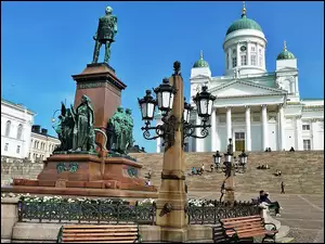 Senatu, Cara, Helsinki, Mikołaja II, Pałac, Pomnik