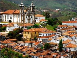 Brazylia, Kościół, Ouro Preto, Domy