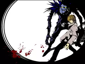 Death Note, facet, potwór, krew