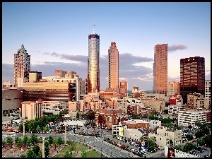 Atlanta, Miasta, Świt, Panorama