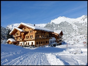 Szwajcaria, Hotel, Zima, Góry