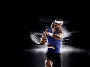 Rafael Nadal, rakieta tenisowa, tenis, sport