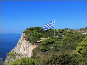 Zakynthos, Grecja, Flaga