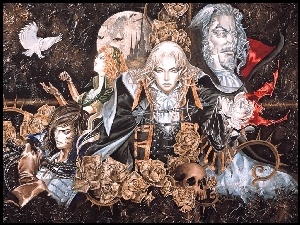 czaszka, Castlevania, postacie, śmierć, sowa