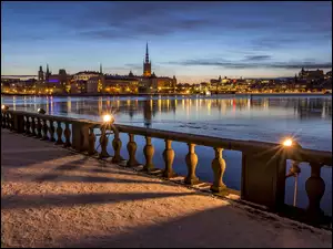Nocą, Sztokholm, Szwecja