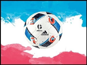 Francuskiej, Euro 2016, Kolory, Piłka, Flagi