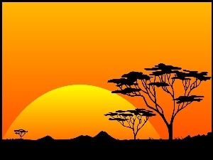 Zachód Słońca, Afryka