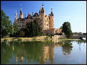 Niemcy, Jezioro, Schwerin, Zamek