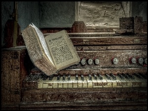 Książka, Stare, Organy