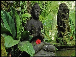 Posągi, Indonezja, Budda