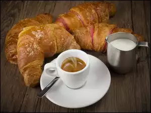 Sniadanie, Rogaliki, Kawa