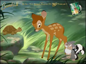 Bambi 2, skunks, żółw, królik