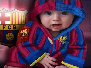 Kibic, Dziecko, Piłka, FC Barcelona, Nożna