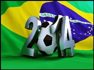2014, Flaga, Fifa, Brazylia, World