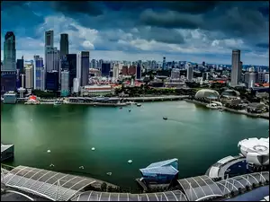Panorama Miasta, Drapacze Chmur, Singapur