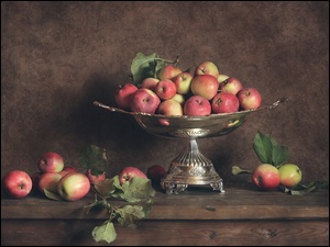 Jablka, Owoce, Patera