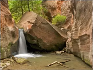 Wodospad, Zion National Park Utah, USA