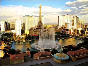Las Vegas, Fontanna, Panorama, Miasta
